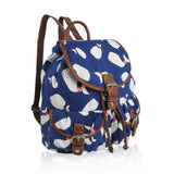 Whale Retro Rucksack - Dark Blue image