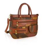 Soft Leather Satchel - YELLOW image