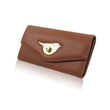Bird Clasp Purse - Brown image