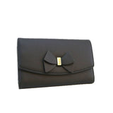 Josee Curved Bow Purse - Black image
