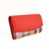Camila Tartan Contrast Purse - Red image