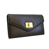 Stitched Envelope Purse - Black image