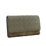 Cathy 3D Pattern Ladies Wallet - grey image