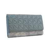 Cathy 3D Pattern Ladies Wallet - blue image