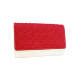Cathy 3D Pattern Ladies Wallet - fuschia image