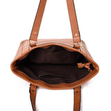 Layla Stud Detail Tote - beige image