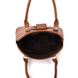 Pearl Top Handle Bag - brown image