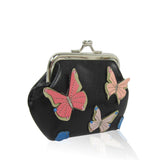 Fluttering Butterfly Coin Purse-black image
