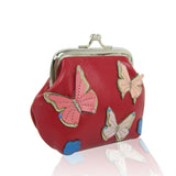 Fluttering Butterfly Coin Purse-red image