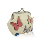 Fluttering Butterfly Coin Purse-beige image