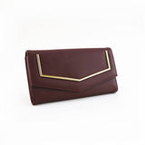 Point Trim Purse - Burgundy image