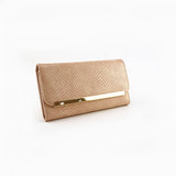 Plain Mock Snake Purse - Pink image