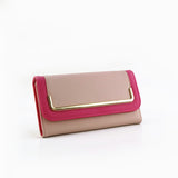 Contrast Edged Purse - Fuschia image