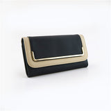 Contrast Edged Purse - Black image