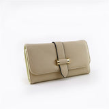 Ellie-May Metal Bar Trim Purse - Beige image