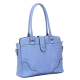 Maddison tote bag with luggage tags - blue image