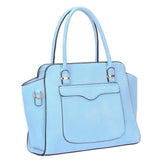 Jeanie front pocket tote bag - blue image