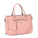 Lola zip front tote bag - pink image