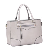 Lola zip front tote bag - grey image
