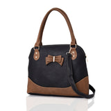 Parry Bow Contrast Tote Bag - Black image
