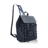Lola Faux Fur Backpack - Blue image