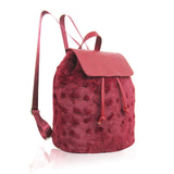 Lola Faux Fur Backpack - Red image