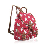 Stars Retro Rucksack - Dark Red image
