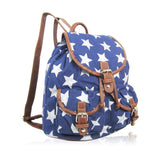 Stars Retro Rucksack - Dark Blue image