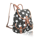 Stars Retro Rucksack - Black image
