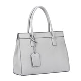 Layla Structured Bag with Luggage Tag  - Light Grey image