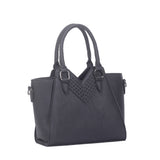 Tallulah V-Cut Angular Handbag - Black image
