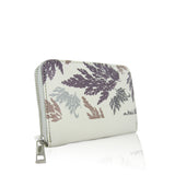 Kacey Leaf Pattern Purse - Beige image