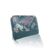 Kacey Leaf Pattern Purse - D. Green image
