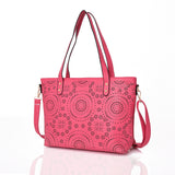 Eloise laser cut shopper bag - FUCHSIA image