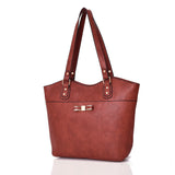 Solange bow shopper bag - RED image
