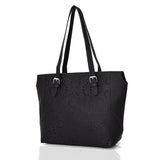 Addie chop out tote - BLACK image