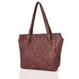 Addie chop out tote - BROWN image