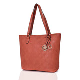 Agnese criss cross pattern tote - ORANGE image