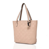 Agnese criss cross pattern tote - BEIGE image