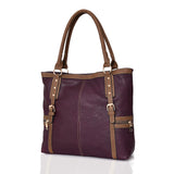 Alaska tote with buckle detail - PURPLE image