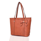 Arizona shopper with bow detail - ORANGE image