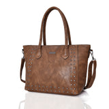 Rebekka studded shopper bag - DK KHAKI image