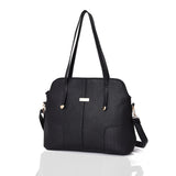 Renita centre seam tote bag - BLACK image