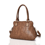 Rhetta studded strap detail tote bag - KHAKI image