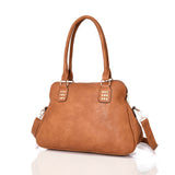 Rhetta studded strap detail tote bag - YELLOW image