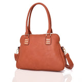 Rhetta studded strap detail tote bag - ORANGE image