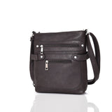 Patty zip stud crossbody - BROWN image
