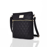 Maggie quilted cross body bag - BLACK image
