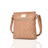 Maggie quilted cross body bag - BEIGE image