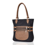 Evangeline strap detail shopper bag - BLACK image